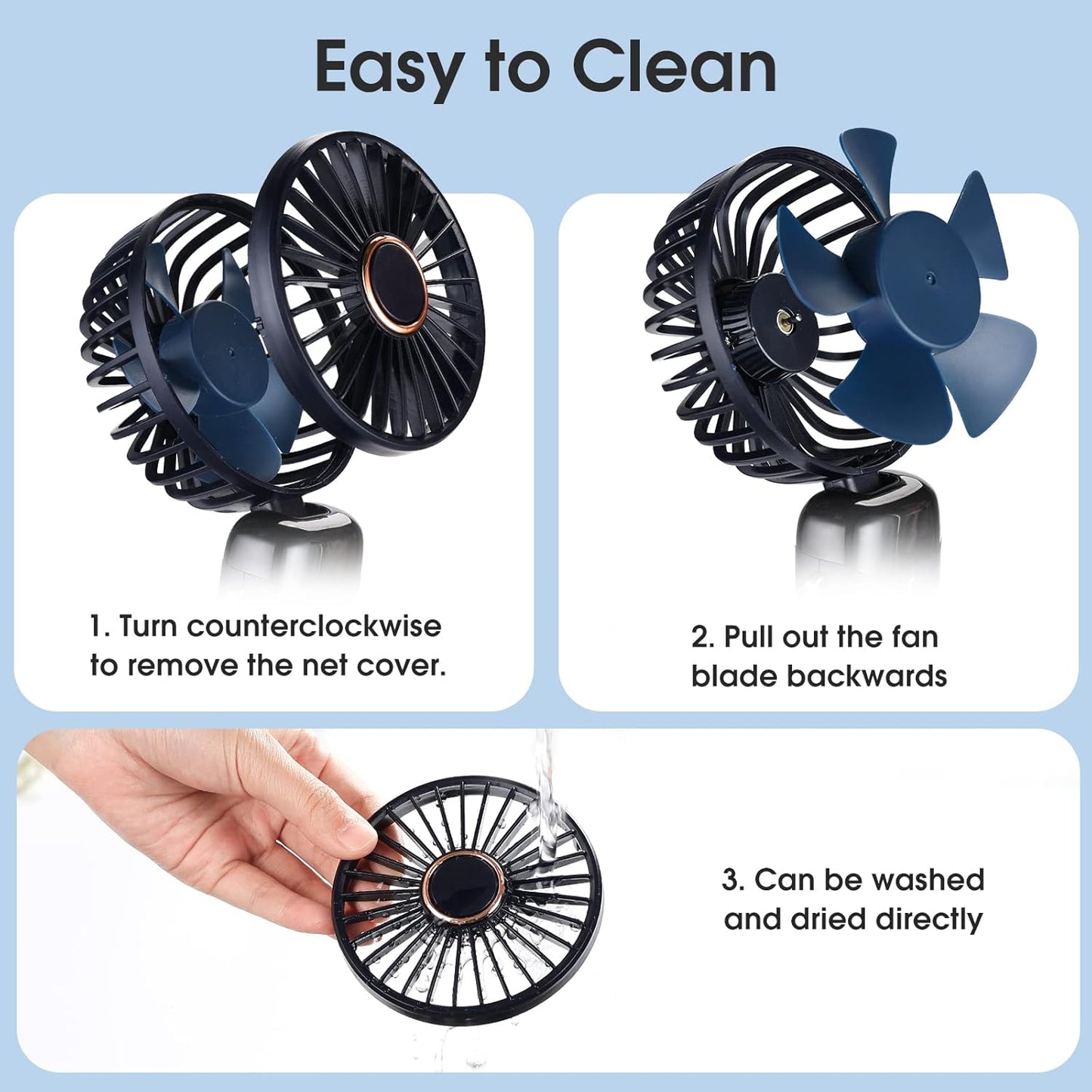 USB Mini Rechargeable Handheld Fan
