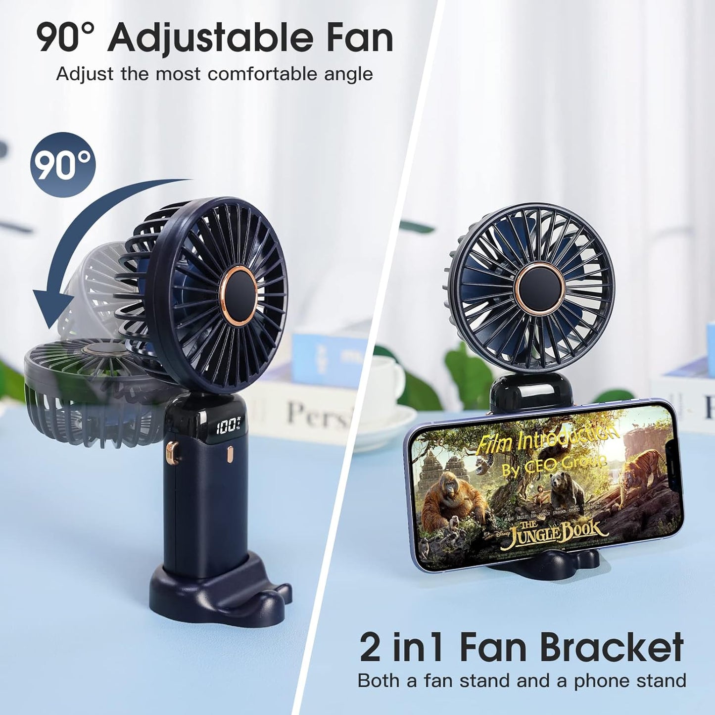 USB Mini Rechargeable Handheld Fan